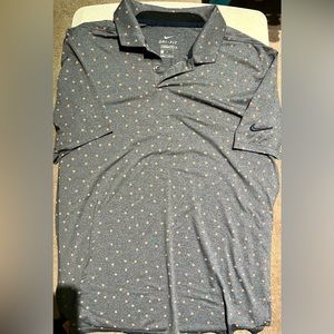 Nike Floral Dri Fit Golf Shirt